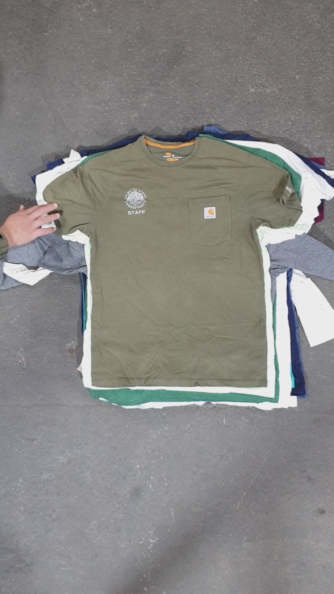 31 Piece Carhartt, Branded & Single Stitch Shirts 27B
